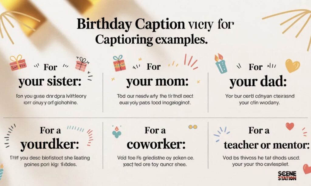 Birthday Captions for Different Relationships