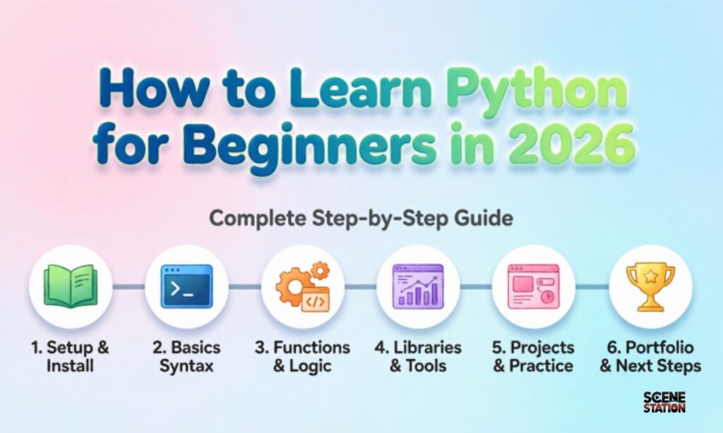 How to Learn Python for Beginners in 2026 Complete Step-by-Step Guide