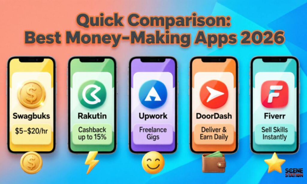 Quick Comparison Best Money Making Apps 2026