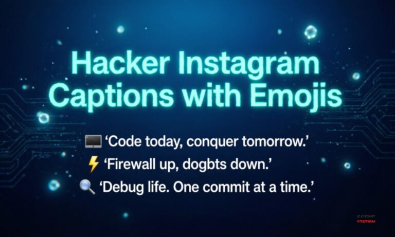 Hacker Instagram Captions With Emojis