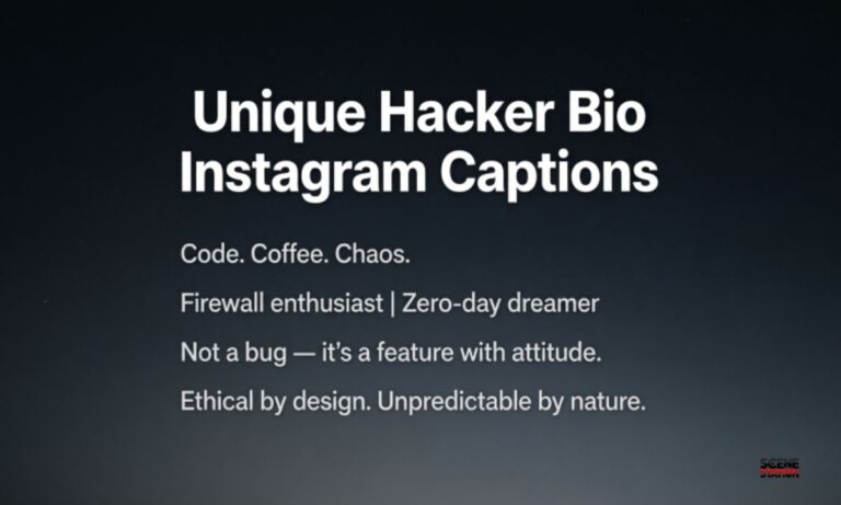 Unique Hacker Bio Instagram Captions