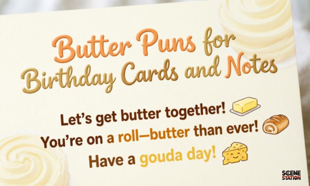 Butter Puns for Birthday Cards and Notes