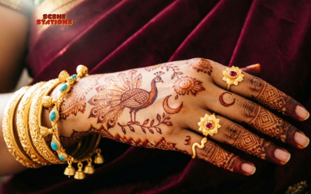 Caption for Mehndi with Jewelry