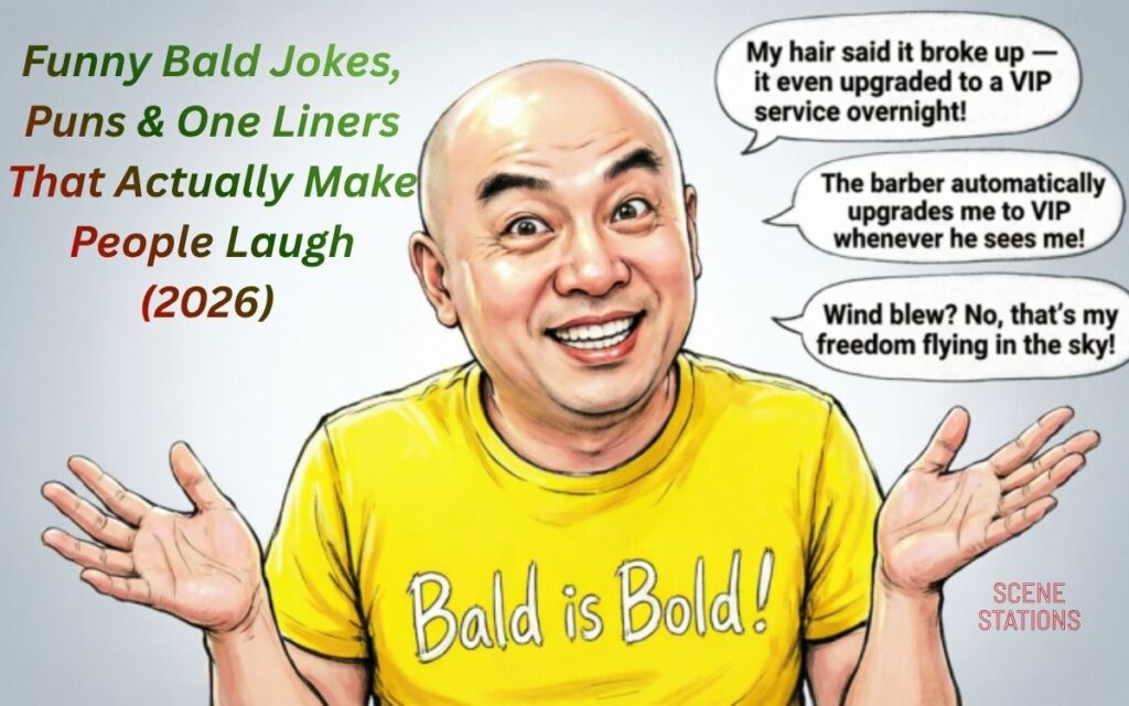 Funny Bald Jokes, Puns & One Liners That Actually Make People Laugh (2026)