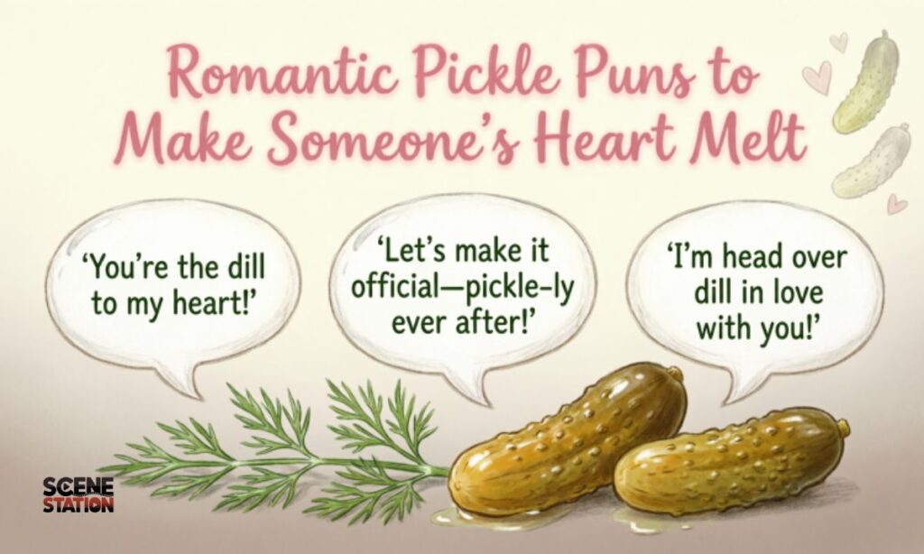 Romantic Pickle Puns to Make Someone's Heart Melt