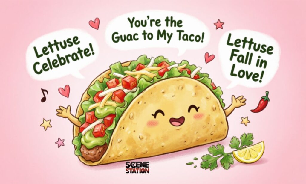 Taco Love Puns Sweet, and Perfectly Cheesy