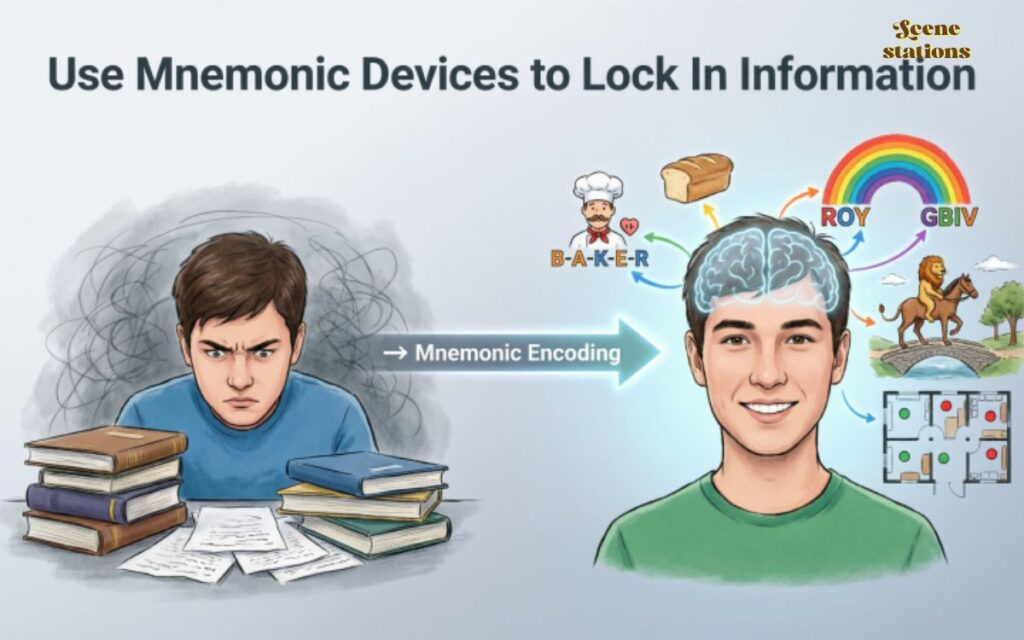 Use Mnemonic Devices to Lock In Information