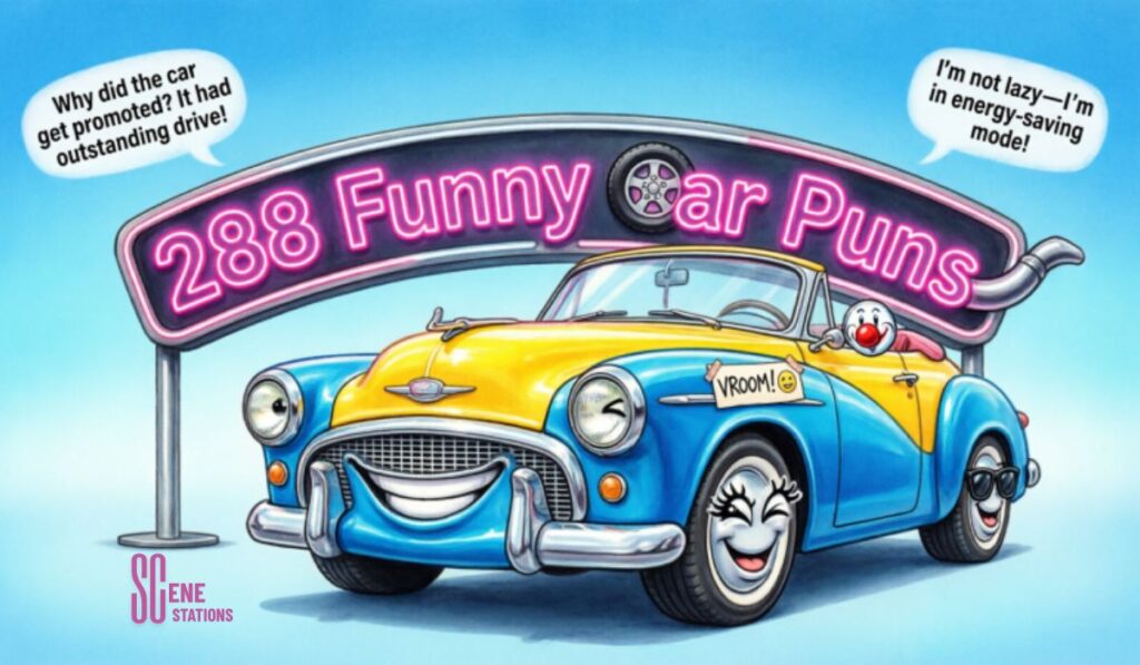 288 Funny Car Puns, Jokes, and Captions