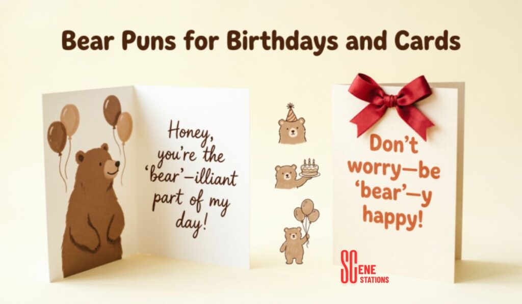 Bear Puns for Birthdays and Cards
