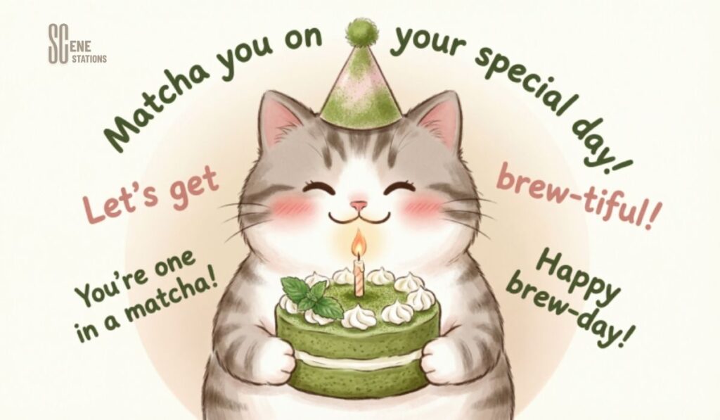Birthday Matcha Puns