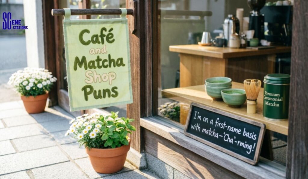 Café and Matcha Shop Puns