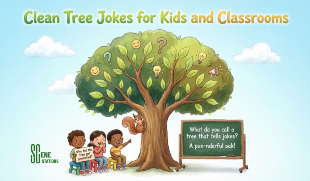 Clean Tree Jokes for Kids and Classrooms