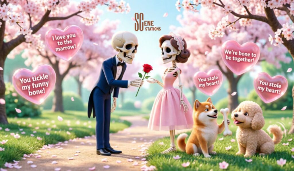 Cute and Romantic Bone Puns