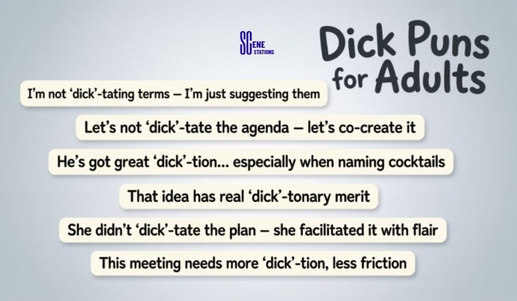 Dick Puns for Adults (Cheeky, Not Crude)