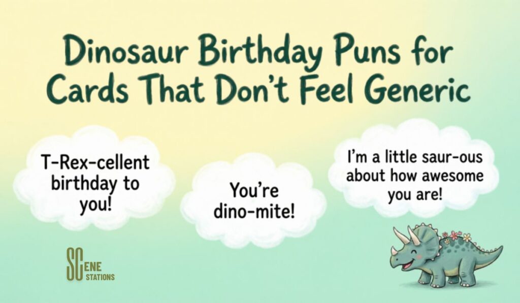 Dinosaur Birthday Puns for Cards That Don't Feel Generic