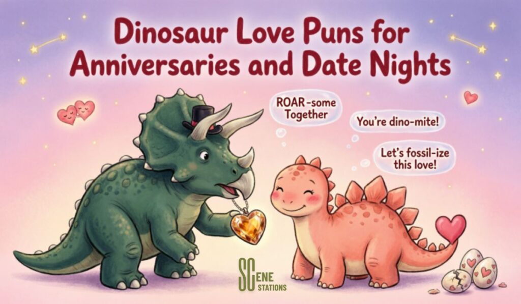 Dinosaur Love Puns for Anniversaries and Date Nights