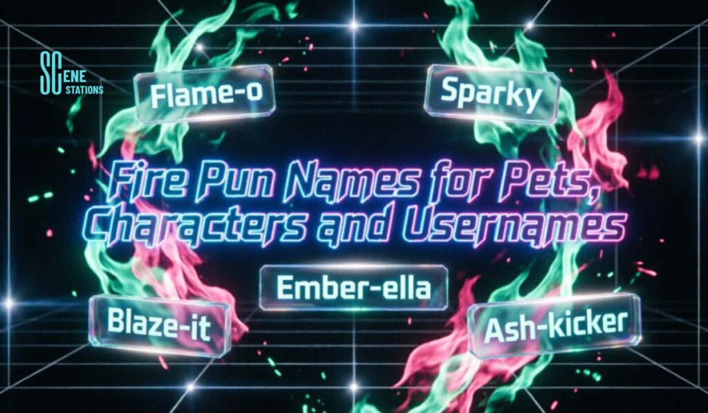 Fire Pun Names for Pets, Characters and Usernames