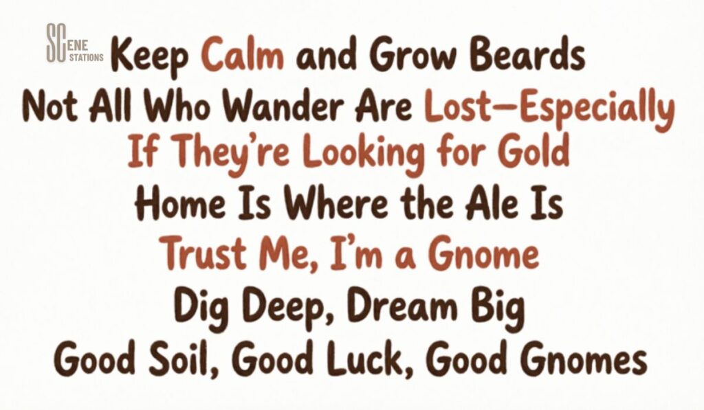 Garden Gnome One-Liners for Yard Signs and Flags