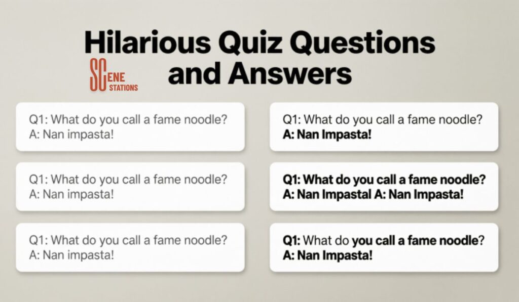 Hilarious Quiz Questions and Answers