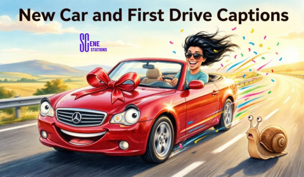 New Car and First Drive Captions