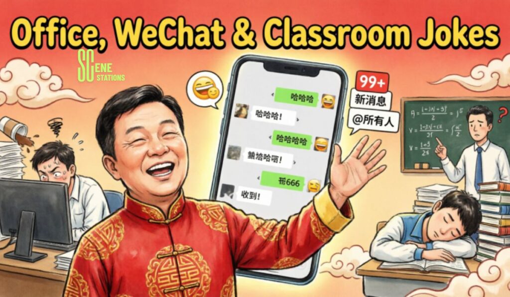Office WeChat and Classroom Jokes