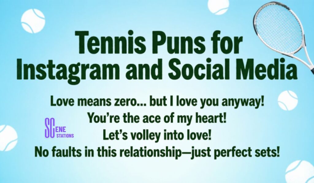 Tennis Puns for Instagram and Social Media