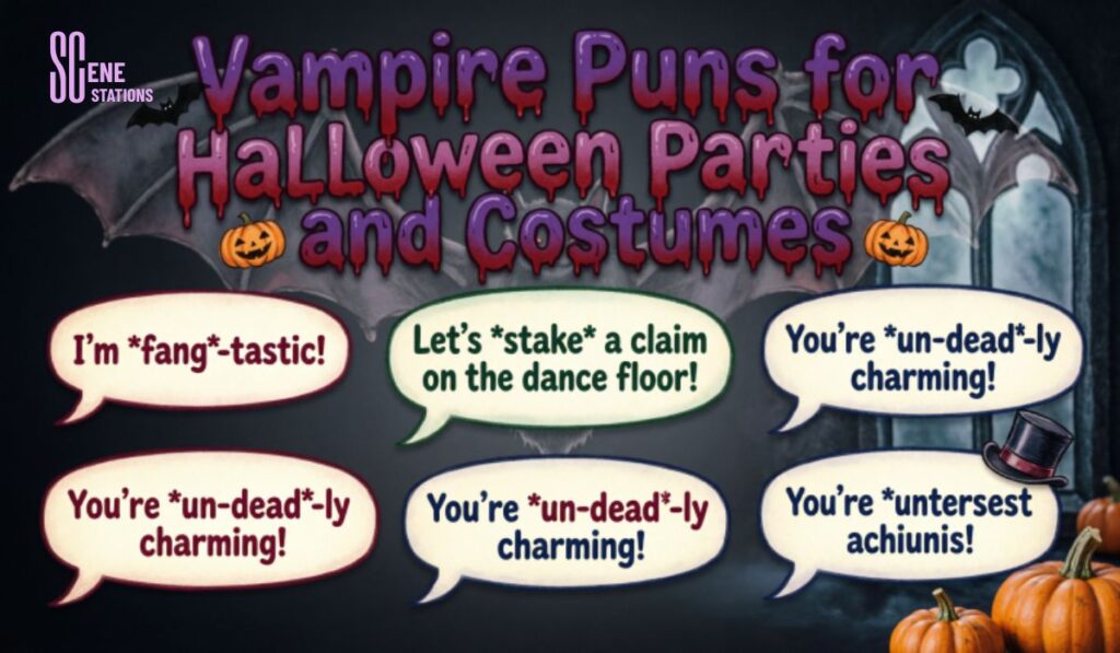 Vampire Puns for Halloween Parties and Costumes