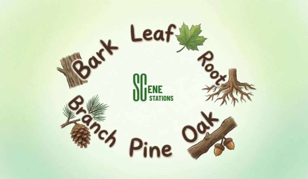 Tree Word Family Puns: Bark, Leaf, Root, Branch, Pine, and Oak