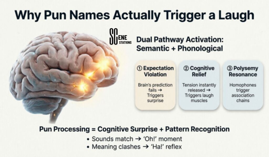 Why Pun Names Actually Trigger a Laugh