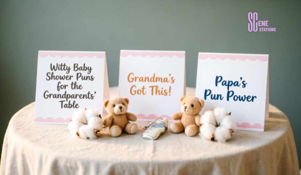 Witty Baby Shower Puns for the Grandparents' Table