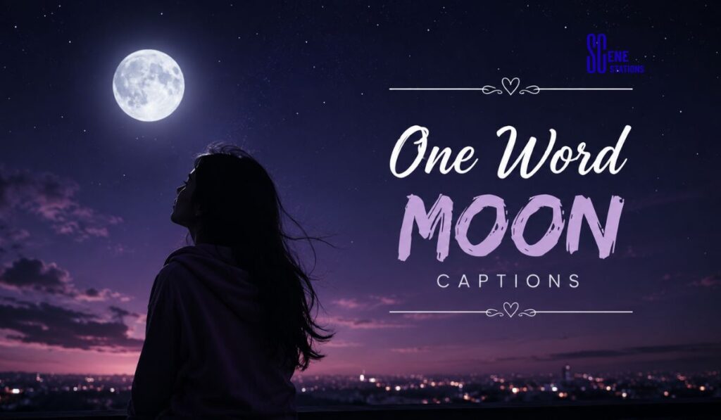 One Word Moon Captions