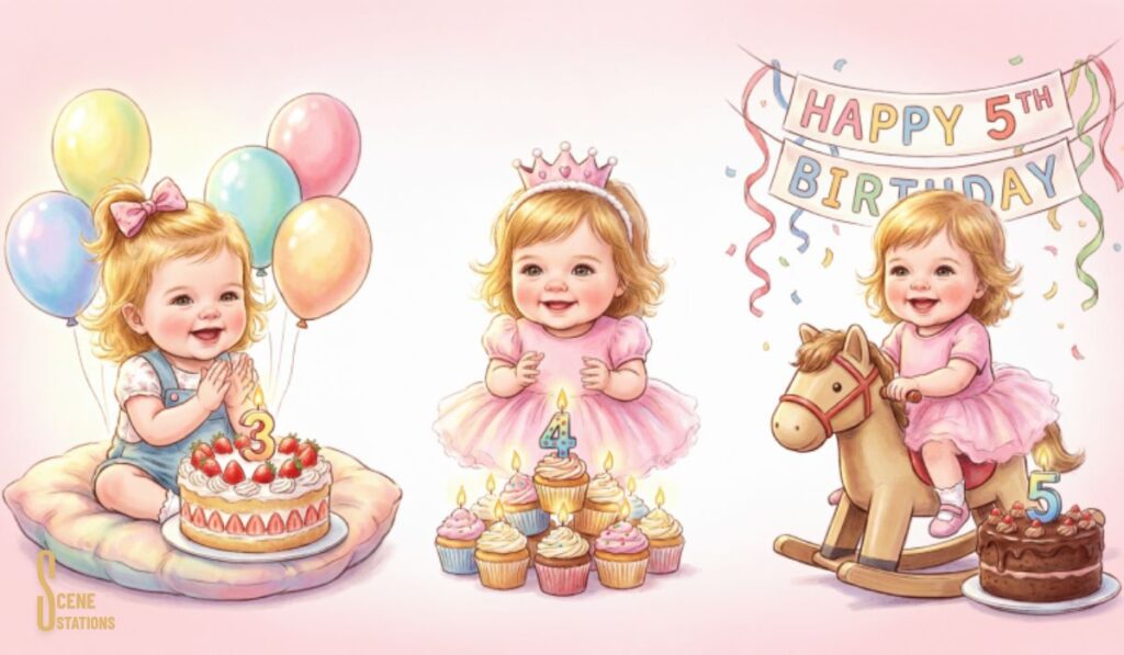 Birthday Wishes for 3rd, 4th and 5th Birthdays