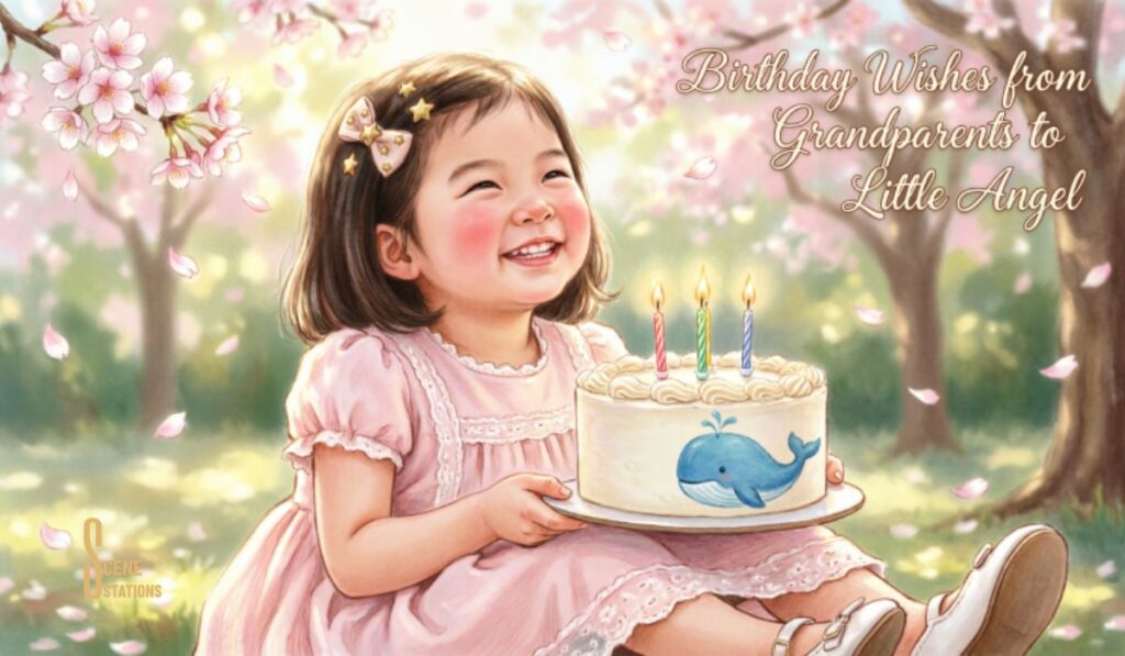 Birthday Wishes from Grandparents to Little Angel