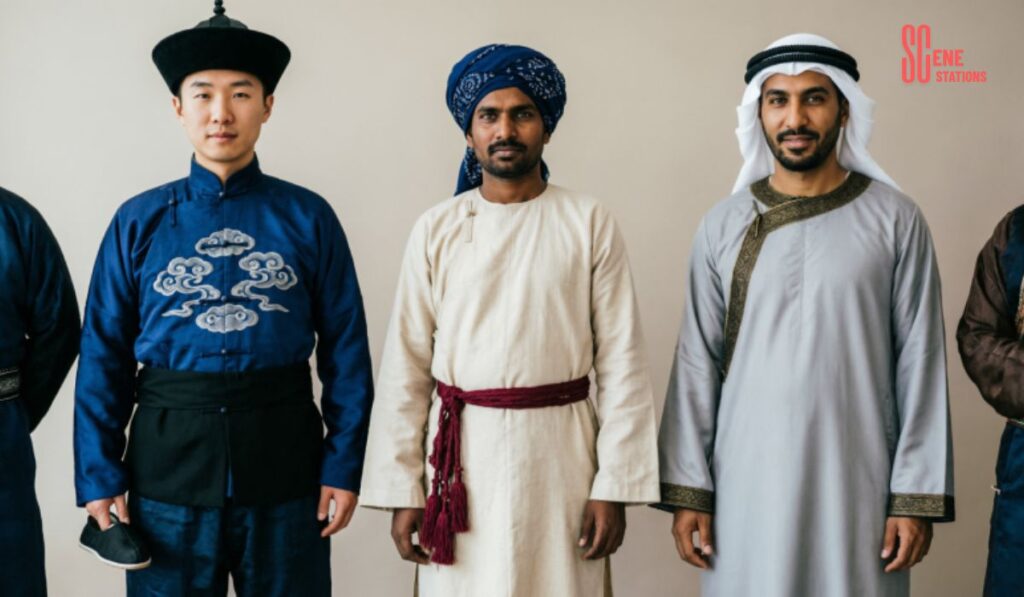 Captions for Men Wearing Traditional Outfits
