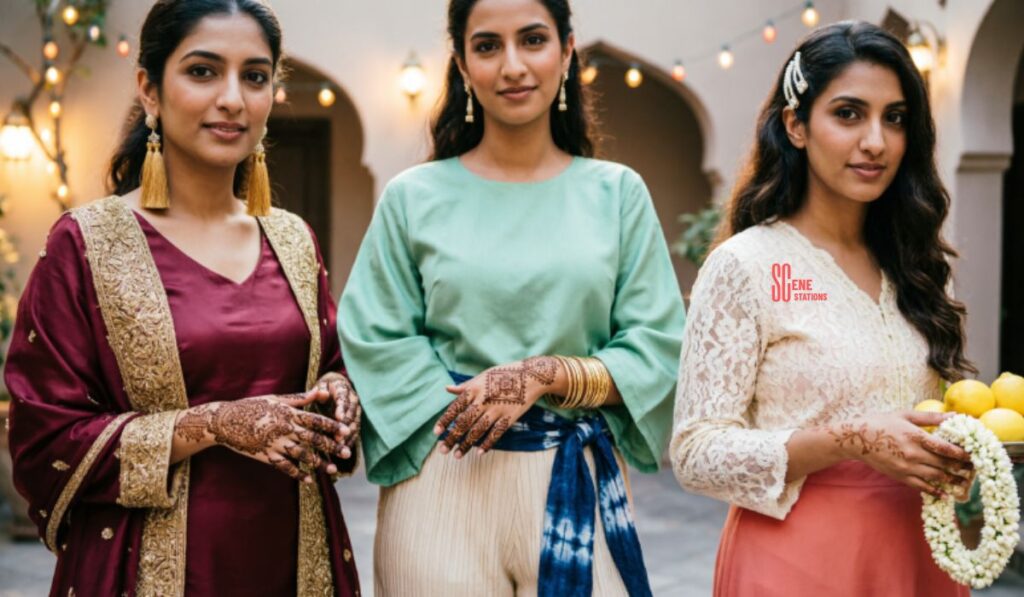 Eid and Mehndi Outfit Captions