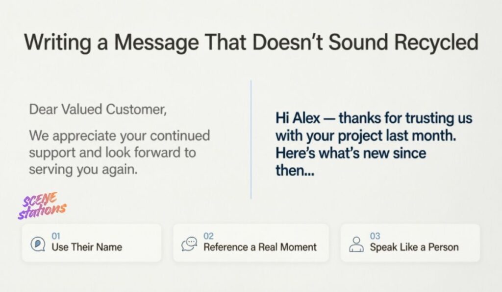 Writing a Message That Doesn't Sound Recycled